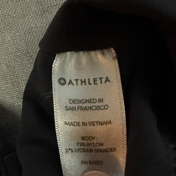 Athleta Leggings Stellar Cropped Zipper Pockets Black Medium - Picture 8 of 10